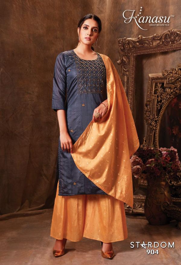 Kanasu Stardom Chanderi Silk Exclusive Designer Kurti Collection